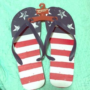 Brand New USA flip flops